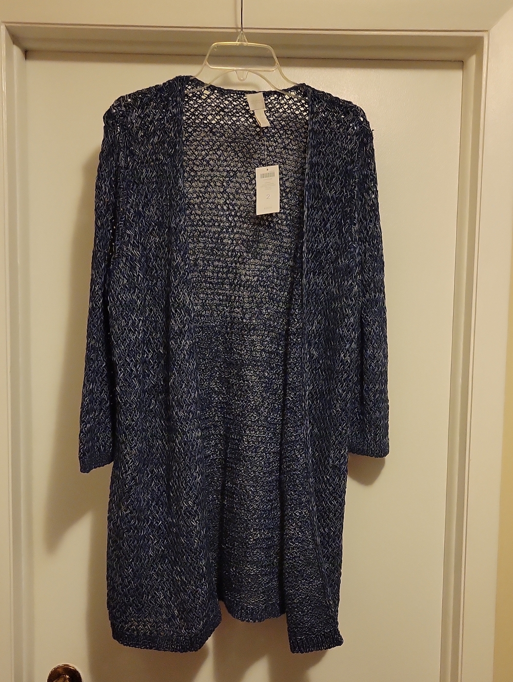 NWT: Women's Chico's Halle Cardigan Open Front Sweater